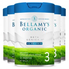 【新西兰直邮】BELLAMY'S贝拉米白金版有机A2婴儿配方奶粉3段800g(12个月以上) 6罐装